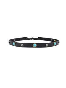 1pc zachte dameshoed, modieuze Britse stijl effen kleur platte pet, verschillende ketting- en riemdecoratiestijlen, geschikt voor bruiloft, vakantie, verjaardag, unisex, verstelbaar