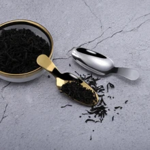 1pc Stainless Steel Small Spoon, Multifunctional Tea Spoon, Coffee Spoon, Short-Handled Dessert Spoon - Multicolor - View 1