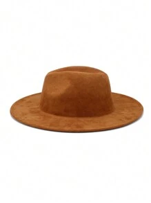 1pc zachte dameshoed, modieuze Britse stijl effen kleur platte pet, verschillende ketting- en riemdecoratiestijlen, geschikt voor bruiloft, vakantie, verjaardag, unisex, verstelbaar
