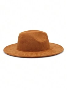 1pc zachte dameshoed, modieuze Britse stijl effen kleur platte pet, verschillende ketting- en riemdecoratiestijlen, geschikt voor bruiloft, vakantie, verjaardag, unisex, verstelbaar