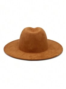 1pc zachte dameshoed, modieuze Britse stijl effen kleur platte pet, verschillende ketting- en riemdecoratiestijlen, geschikt voor bruiloft, vakantie, verjaardag, unisex, verstelbaar