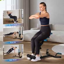 MERACH MERACH Deep Squat Machine, Ab Machine,Adjustable Glutes Trainer Machine, Core Leg Push Up Workout Machine For Home Gym