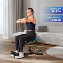 MERACH MERACH Deep Squat Machine, Ab Machine,Adjustable Glutes Trainer Machine, Core Leg Push Up Workout Machine For Home Gym