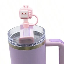 1/13 件硅胶吸管盖与 杯兼容 - 防尘 10 毫米吸管盖 吸管盖适用于 40 盎司玻璃杯和水瓶 - 彩色 - 查看 7