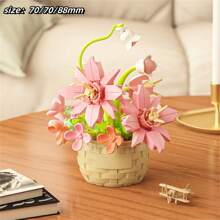 8 Bộ/1500 Chiếc + Giỏ Hoa Mini Chậu Để Bàn Lắp Ráp Khối Gạch Đồ Chơi Xây Dựng, Lý Tưởng Để Trang Trí Phòng, Giảm Căng Thẳng, Bộ Sưu Tập Trưng Bày, Quà Tặng Ngày Lễ Tình Nhân - Nhiều màu - Xem 13