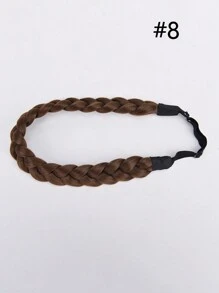 Adjustable Wig Headband Braid Hair Accessories, Heat Resistant Synthetic Fiber Fishbone Braid, Rope Braid
