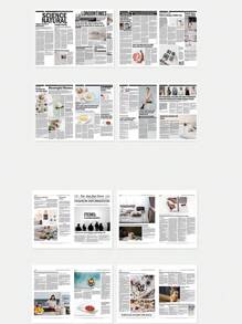 2Pcs English Newspaper Photography Props Fashion Clothing Home Decor Food Photography Background Props,Room Decor,Fall Decor Gifts Birthday Graduation