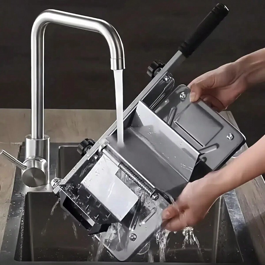1 Manual Frozen Meat Slicer MultiPurpose Stainless Steel Meat Cutter