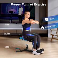 MERACH MERACH Deep Squat Machine, Ab Machine,Adjustable Glutes Trainer Machine, Core Leg Push Up Workout Machine For Home Gym