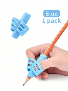 Pencil Grip, Handwriting Posture Correction Holder, Ergonomic Writing 3-Pack: Blue, Green, Orange), Suitable For Office, School, Drawing, Markers, Stationery, Universal Writing Training Tools, Professional Supplies For Learning And Work, Back To School, Gift For All Ages