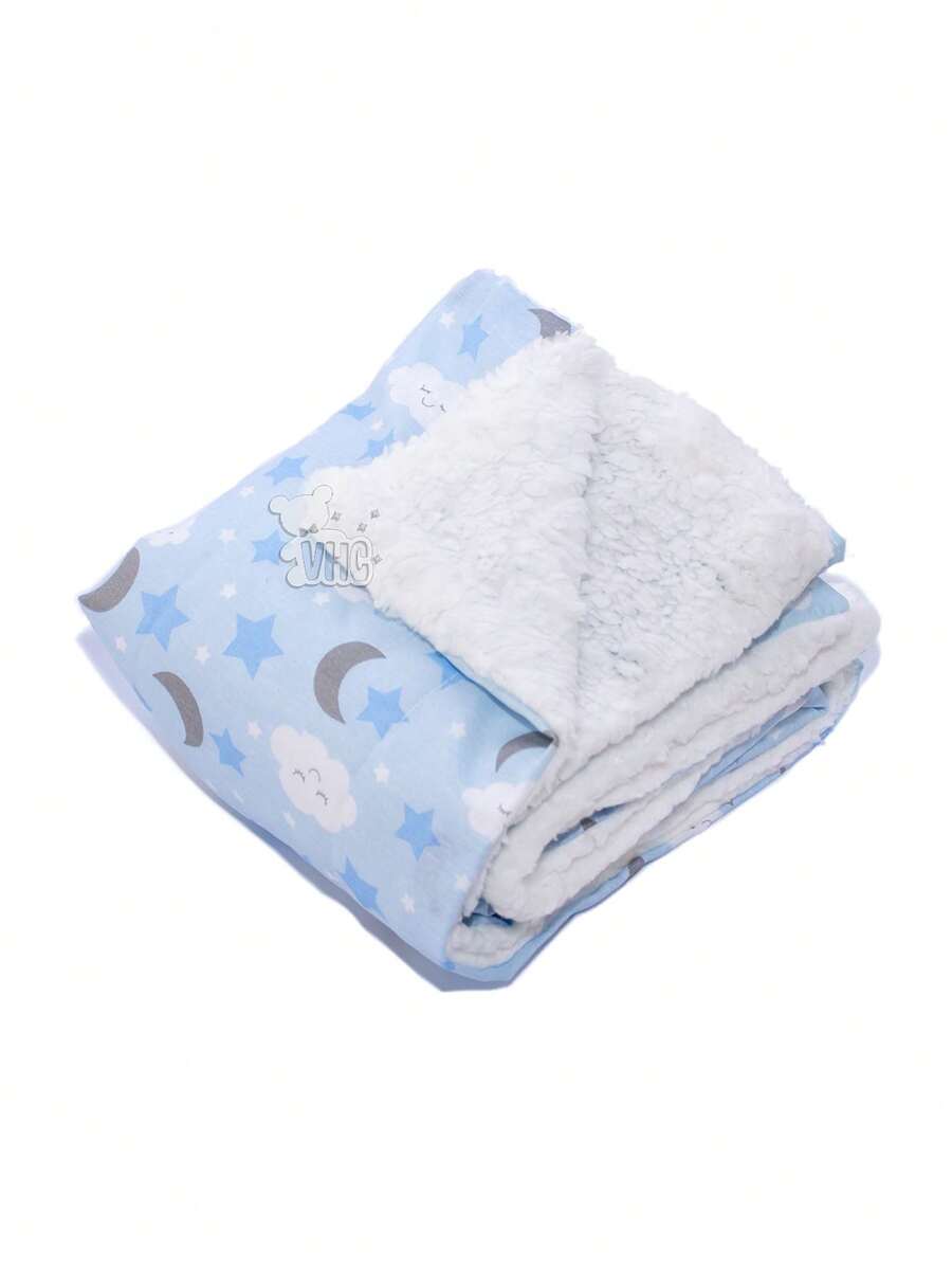 manta sherpa para bebe enxoval conforto recem nascido quentinho