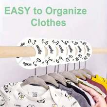 Baby Closet Dividers, Universal Nursery Organizer For Infant Clothes Size & Age Separation