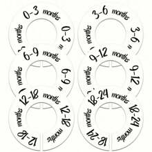 Baby Closet Dividers, Universal Nursery Organizer For Infant Clothes Size & Age Separation