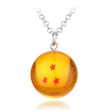 1 pieza de accesorio de anime de dragón de bola de fuego estilo caricatura, collar de dragón de bola con diseño de Sun Wukong de líneas 1-7, accesorio personalizado y de tendencia, apto para uso diario