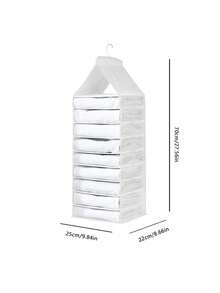 Hanging Wardrobe Trousers Clothes Storage Hanging Bag Clothing Separation Bag Extra Long Household Layered PVC Finishing Bag Box For Small Business Owners/Shops/Retailers - Multicolor - View 6