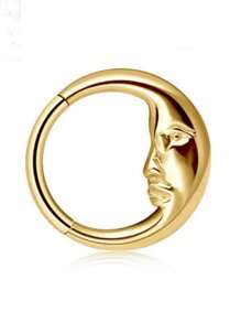 1pc 316L Stainless Steel Nose Septum Ring And Cartilage Earrings - Simple Body Piercing Jewelry For Decoration And Style