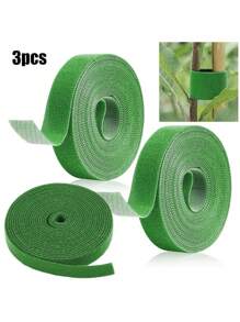 1 Pc /3 Pcs Hook And Loop Zip Ties, Multi Specification Color Data Cables, Self-Adhesive Binding Straps For Garden Plants, Multiple Colors To Choose From,(A 200 Centimeter Long) Garden Tools To Fix Saplings And Help Stabilize Grafting Parts - Green - View 12
