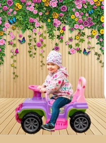 Children's Stroller Pusher Walker Quadricycle   Sound Interactive Toy Babies Child Ride Park - 彩色 - 查看 2