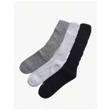 Pair Of Lupo Style Cotton High-Top Aerobic Sports Socks - 黑色 - 查看 2