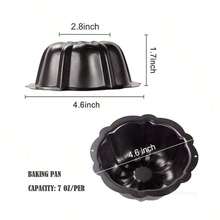 1 cái Khuôn bánh Khuôn bánh chống dính Khuôn nướng lò Khuôn bánh hình quả bí ngô tròn Dụng cụ làm bánh Đồ dùng nhà bếp - màu đen - Xem 5