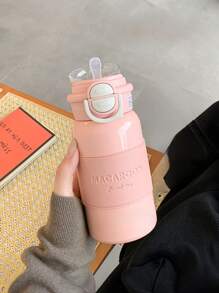 1 bình chân không bằng thép không gỉ có tên tùy chỉnh, uống trực tiếp/miệng ống hút, có tay cầm và thảm chống trượt, 500ml/16,90oz - nhiều màu - Xem 9