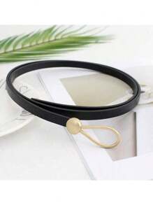 1 Peça Cinto Elegante e Estiloso de Cintura Fina Feminino, Adequado para Uso Casual e Comutador no Verão, Escola