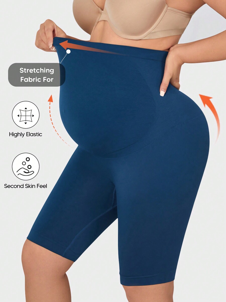 Maternity Shapewear Brief, High Waisted MidThigh Pregnancy Underwear