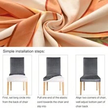 8 szt. pokrowców na krzesła z kokardą świąteczną, pokrowce na krzesła świąteczne, pokrowiec na oparcie krzesła świątecznego, rozciągliwy pokrowiec na siedzenie świąteczne, zmywalny pokrowiec na krzesło do jadalni, pokrowiec na przyjęcie świąteczne, pokrowce na krzesła świąteczne do jadalni, nadrukowane pokrowce na krzesła, dekoracje świąteczne, najnowsze rozciągliwe zdejmowane pokrowce na krzesła