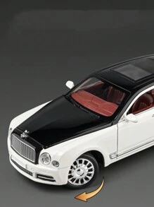 1pc 21cm Length X 8.5cm Width X 6cm Height, 365g Zinc Alloy Shell Maserati Car Model, Die-Cast Metal Replica With Openable Doors, Hood, Detailed Interior And Suspension/Steering, Collectible Gift For Adults