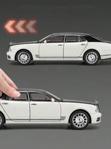 1pc 21cm Length X 8.5cm Width X 6cm Height, 365g Zinc Alloy Shell Maserati Car Model, Die-Cast Metal Replica With Openable Doors, Hood, Detailed Interior And Suspension/Steering, Collectible Gift For Adults