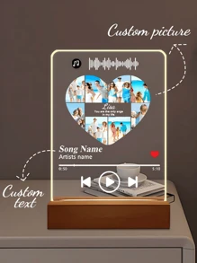 Grand carré + 8p musique en forme de coeur