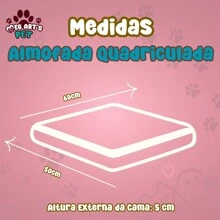 Pet Checkered Mattress 50x60 Soft Blanket For Dogs And Cats Plain - 霧霾藍 - 查看 5