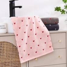 8 件套豪华洗脸巾，心形图案，厚实吸水，速干，柔软亲肤，非常适合擦干脸部和手部，适合家庭浴室，非常适合日常使用家庭浴室装饰秋季装饰返校美容院家庭浴室淋浴毛巾适用于美容沙龙、酒店运动、家庭必需品、毛巾、皮肤护理 - 彩色 - 查看 8