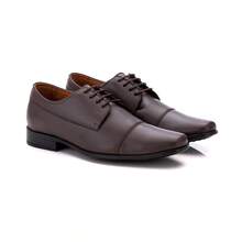 UltraConfort Men's Dress Shoe In Genuine Leather - 咖啡棕 - 查看 3