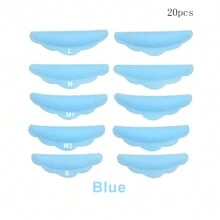 44 piezas de varillas para levantamiento de pestañas, herramientas de maquillaje para rizar pestañas con silicona, 5 tamaños S/M/M1/M2/L, almohadillas reutilizables para levantamiento de pestañas