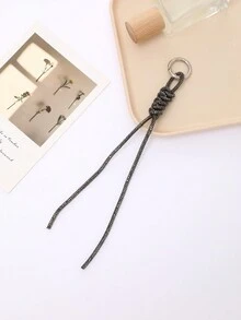 1 件奢华水钻装饰长链钥匙扣，多色 - 彩色 - 查看 12