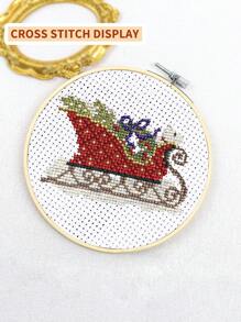 10pcs/Set Beige & Green Bamboo DIY Cross Stitch Embroidery Hoops, Suitable For Home Decor, Dream Catcher Accessories, Halloween & Christmas Decorations, Phone/Keychain/Bag Hanging Ornaments, Desk & Bedside Display