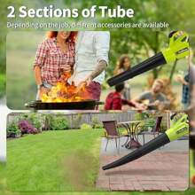 20V Cordless Leaf Blower With 1 Batteries - 400CFM 3-Speed Lightweight Handheld Blower, Cute & Powerful For Garden, Patio, Lawn Cleaning, Perfect Gift For Women, Home Cleaning Tool - Green - View 7