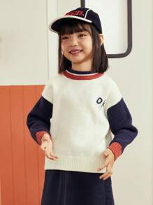 mini bala Boys Girls Sweater Winter Casual Loose Knit Top