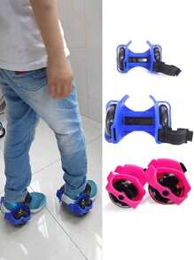 Glowing Wheel,Kids Skates - Blue - View 3
