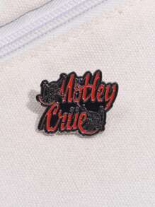 1Pc 80s Heavy Metal Rock Band Logo Enamel Pin Music Collar Pin, Ideal Gift For Rock Music Enthusiasts Pin For Clothes Bag Charm School Kpop Backpack Teacher Supplies Bag Charms Cute Office Accessories Shirts Jacket Jewelry Christmas Halloween Autumn-Winter Accessories,Suitable For Teens, Youth,Men,Casual, Outdoor, Athletic, Vacation, Graduation Gifts, Birthday, Daily Wear
