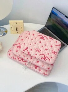 1 件可爱蝴蝶结/星星刺绣学生笔记本电脑包 11 英寸/13 英寸/15 英寸电脑包保护套文件袋笔记本电脑内胆包电脑手提包包 11 13 15 英寸便携式桌包适用于 Mac Book ASUS 适合女孩和青少年女孩和大学生适用于平板电脑手提包保护套 9-15 英寸兼容 Ipad Air 4 5 Pro 11 Mini 5 6 IPad 保护套适用于防震袋