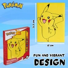 pokemon Notebook Pen Set Anime Stationery Supplies Diary Pikachu Charizard Homework School - Multicolor - View 5