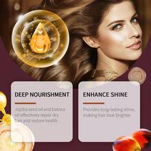 发膜、护发素、护发产品、含角蛋白的香蕉发膜、柔顺头发、丰盈和活力发膜、修复和护理发膜、改善毛躁、干燥、分叉 - 棕色 - 查看 2