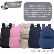 Women's School Backpack Reinforced Waterproof Nylon College Stylish - Màu be - Xem 9
