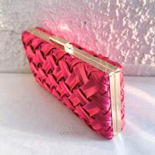 Women's Shoulder Bag/Wallet For Party/Banquet/Wedding WT168-131 - 玫紅色 - 查看 2