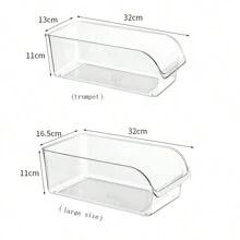 2pcs/1pc Transparent Food Storage Canister For Kitchen Pantry, Refrigerator And Freezer Organization, Hold Food And Soup Containers - Clear - View 10