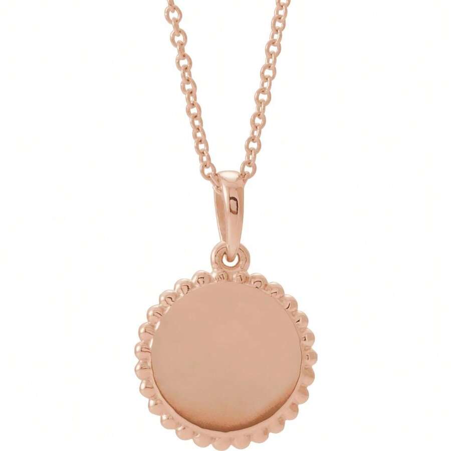 The Black Bow 14k White, Yellow Or Rose Gold Eye Of Horus 12mm Disc