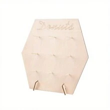 Soporte de madera para exhibir donas - Portador versátil de postres para fiestas y eventos, decoración del hogar elegante, decoraciones para baby shower, familia y regalos