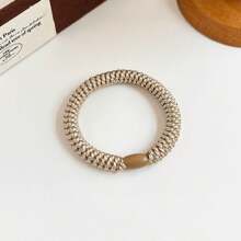 5pcs/Pack Multi-Colored Thick High Elasticity Hair Ties, Basic Scrunchies Hair Ties For Ponytail Ponytail Holders, Hair Bobbles ,Gym Sport Outfit ,Hair Rope Hair Accessories